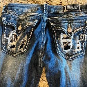 Miss Me Long Boot cut jeans.  Worn maybe once. New like condition